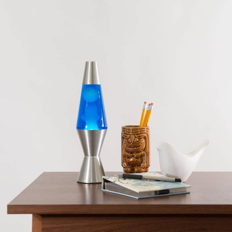 11.5″ LAVA Lamp – White/Blue/Silver - US 8414
