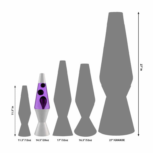 14.5’’ LAVA Lamp – Black & Purple - US 2531