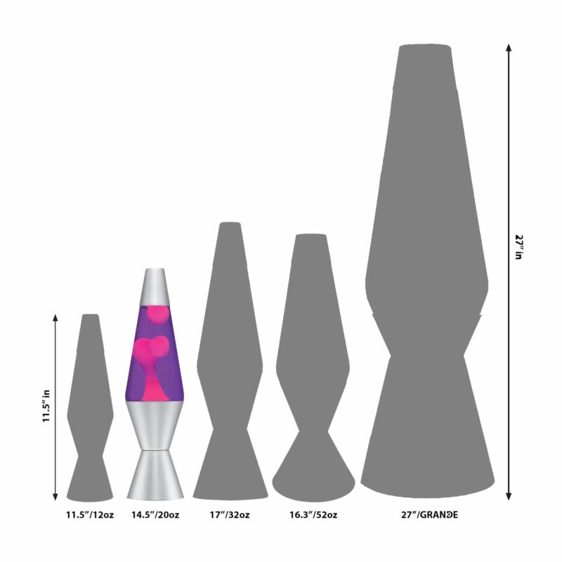 14.5” LAVA Lamp – Pink/Purple/Silver - US 7966