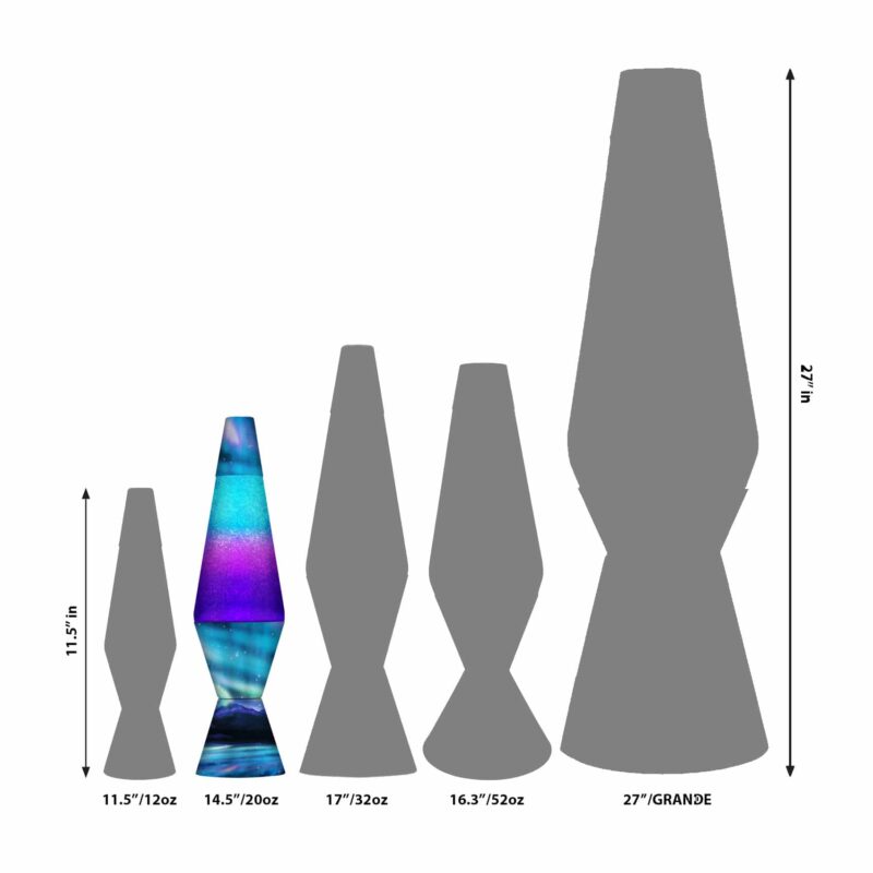 14.5″ LAVA Lamp Colormax Northern Lights – Glitter - US 9607