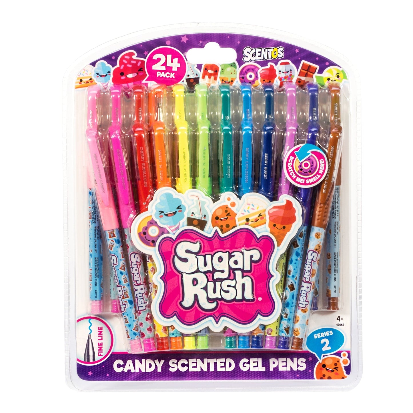 24 Sugar Rush Gel Pens – Scented - US 8293