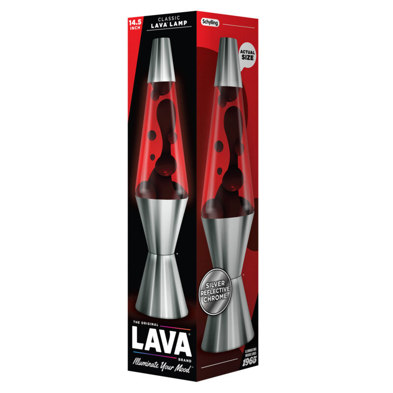 14.5″ Lava Lamp Chrome Plated Crimson - US 1647