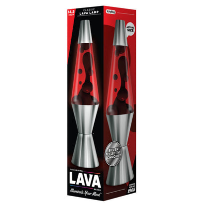 14.5″ Lava Lamp Chrome Plated Crimson - US 1647