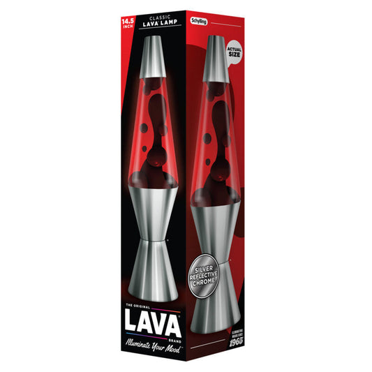 14.5″ Lava Lamp Chrome Plated Crimson - US 1647