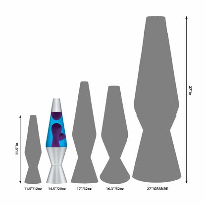 14.5″ LAVA Lamp – Purple/Blue/Silver - US 3061