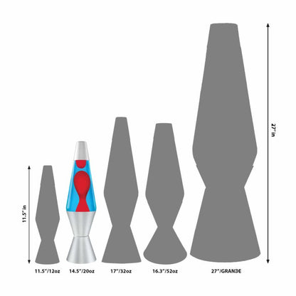 14.5″ LAVA Lamp – Red/Blue/Silver - US 6026