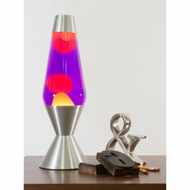 16.3″ LAVA Lamp – Yellow/Purple/Silver - US 5293