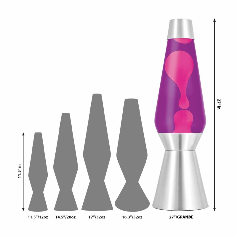 27″ LAVA Lamp Grande – Pink/Purple/Silver - US 4540